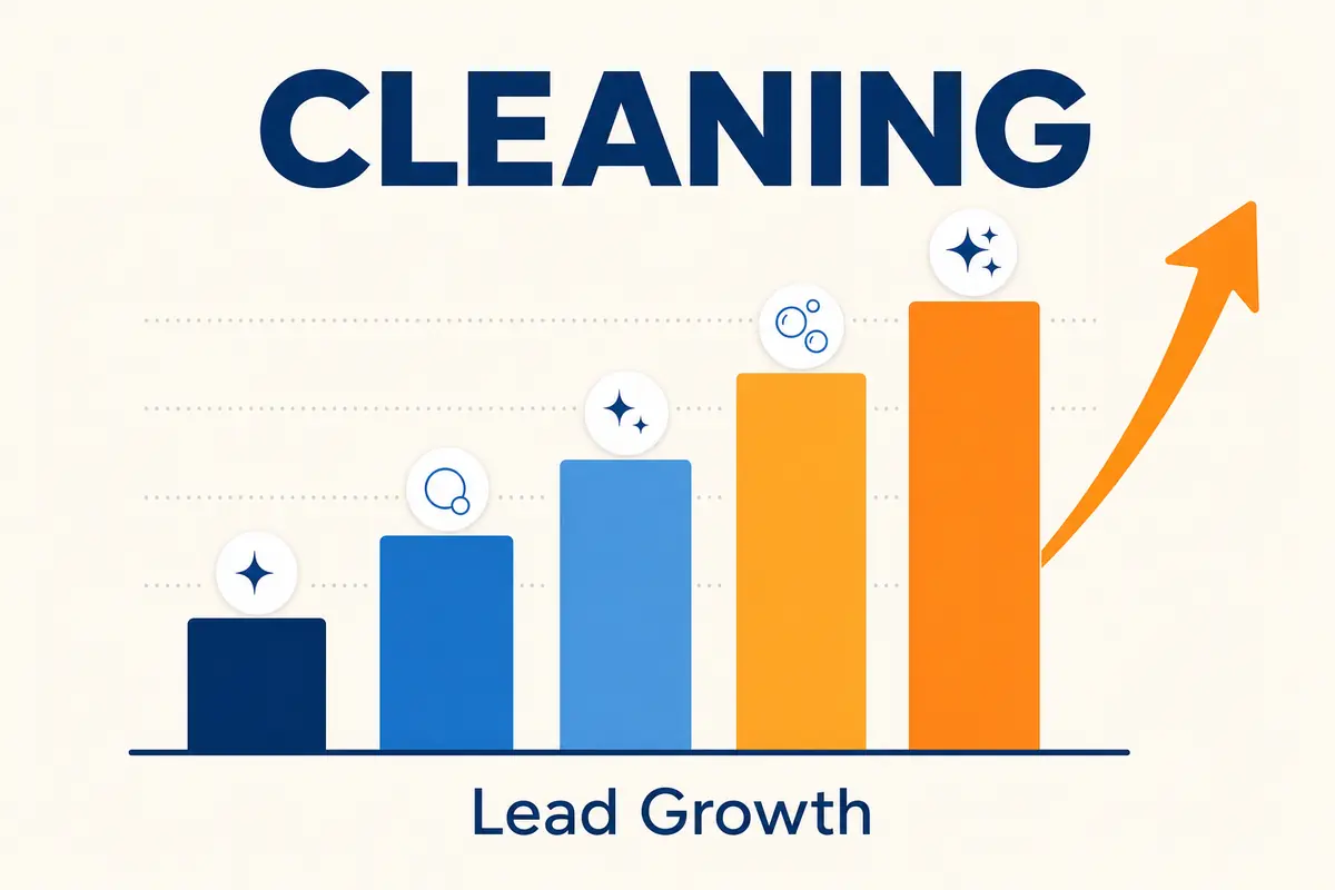 Cleaning company lead growth results chart - Orlando, FL