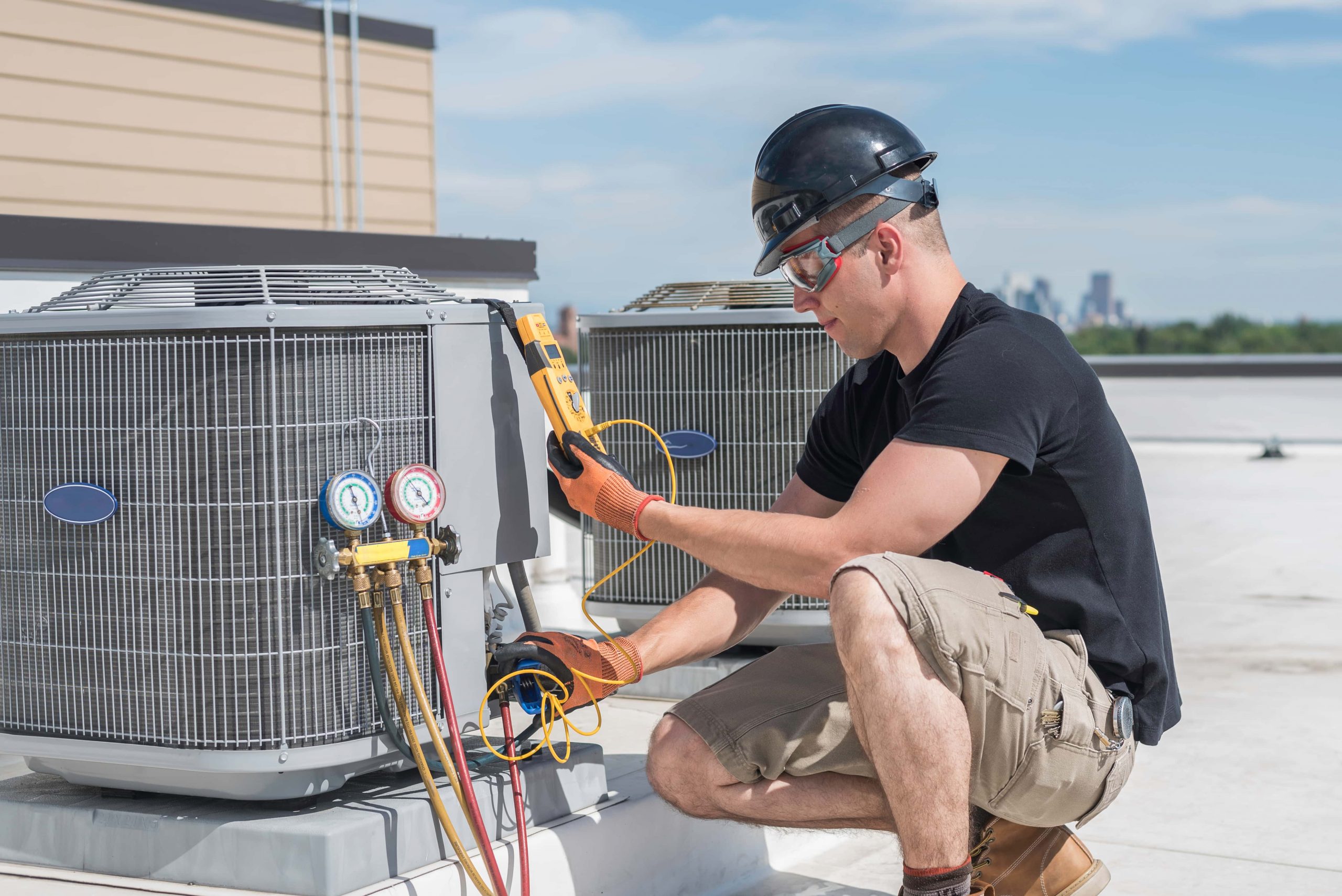 HVAC technician ready to help